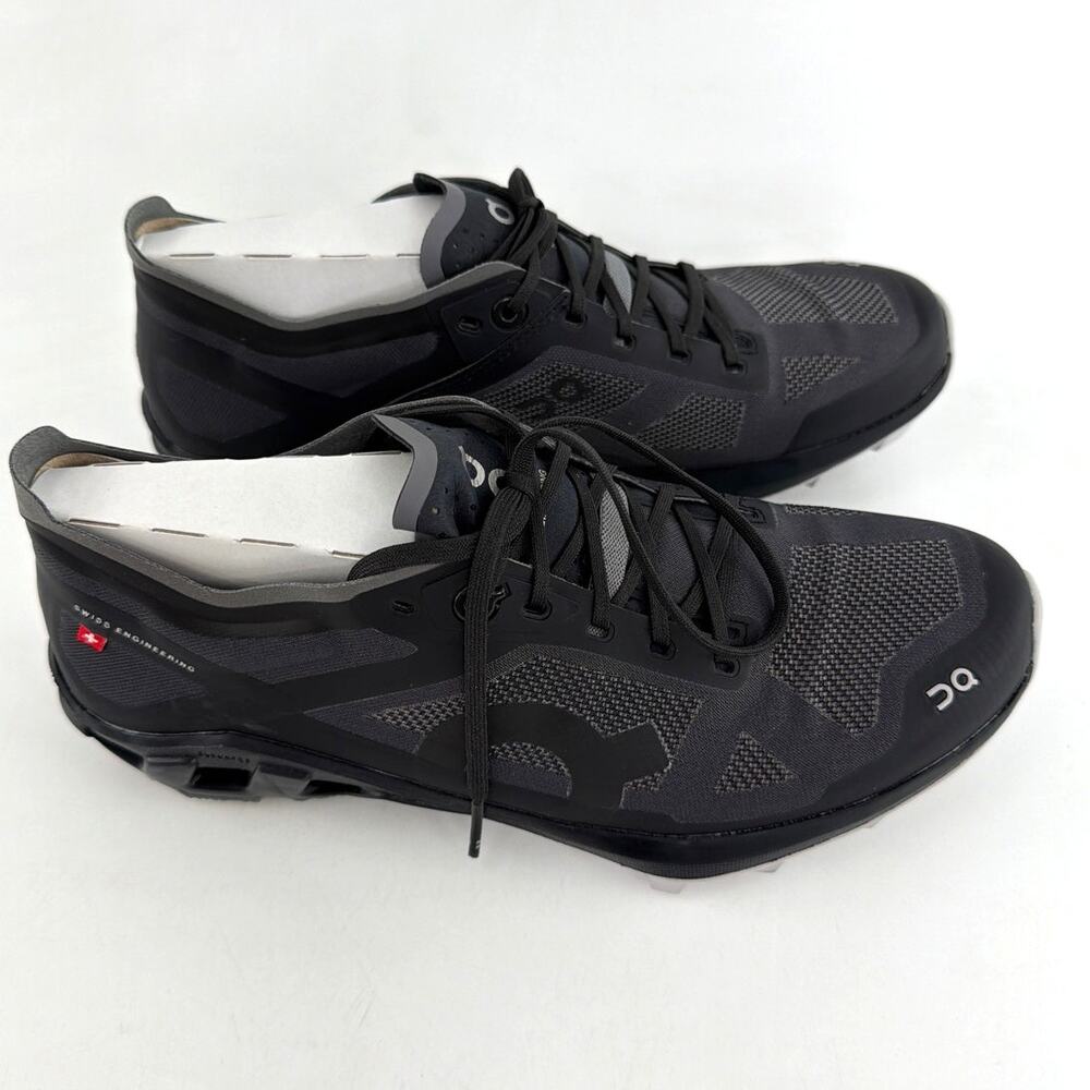 ON Women's Black Glacier Cloudventure Peak 3 Running Shoes Size 7 - Picture 8 of 14
